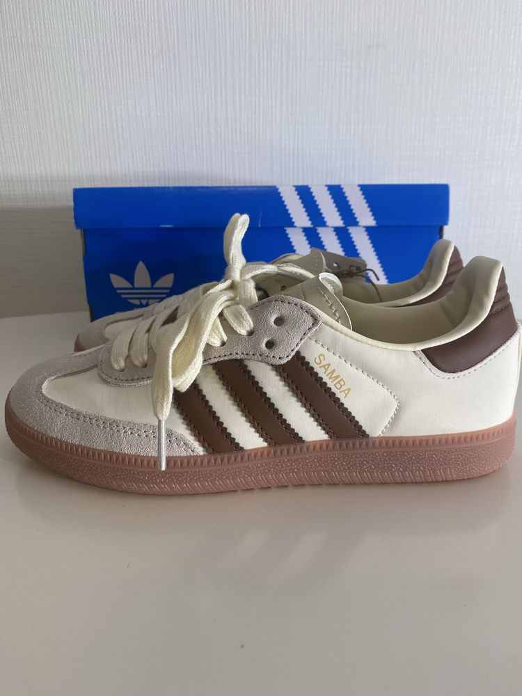 Adidas Samba OG Cream White Preloved Brown 37 1/3 kremowe brązowe 1447
