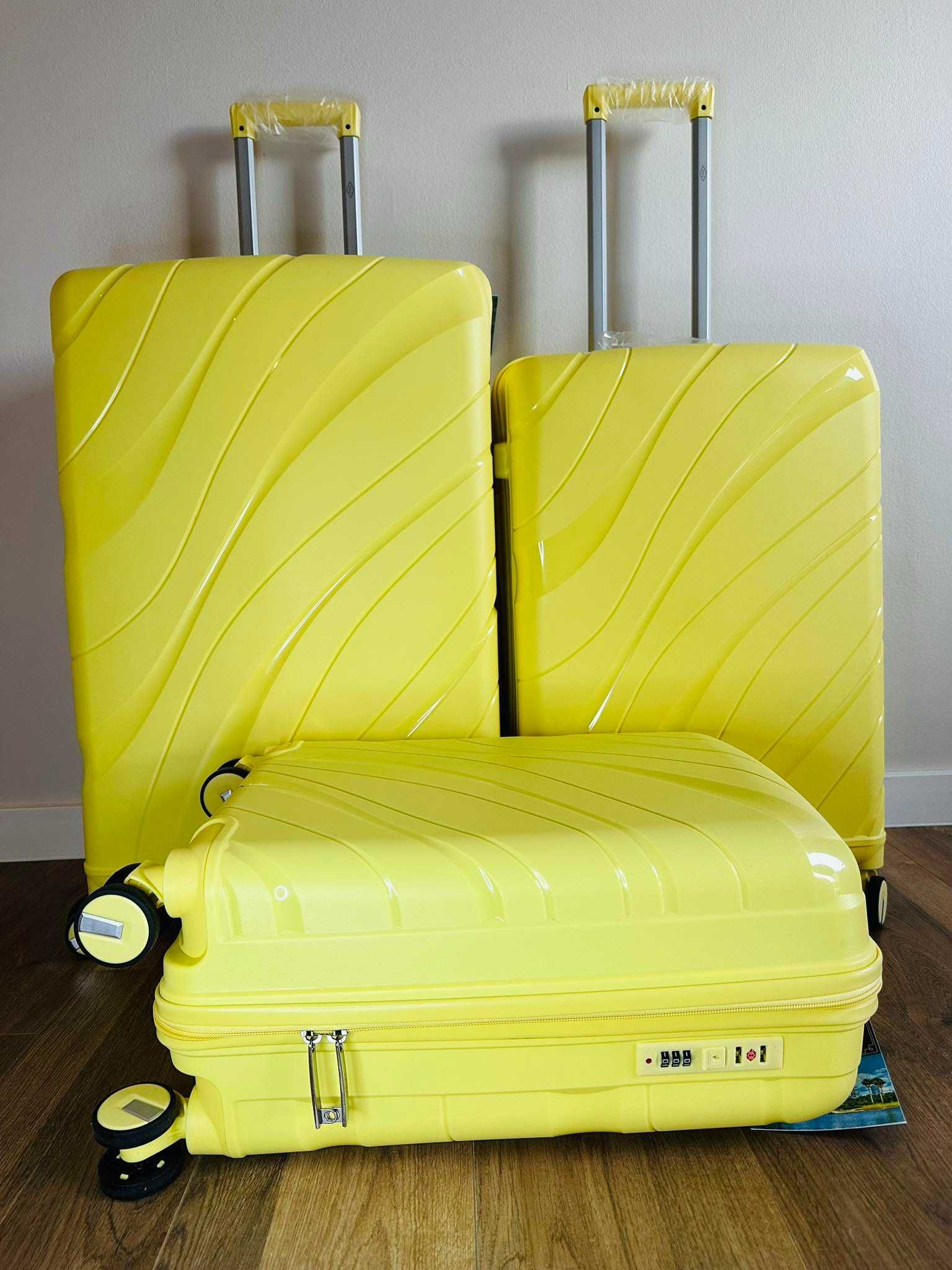 nowe walizki - walizka polipropylen, różne wymiary, mix kolor