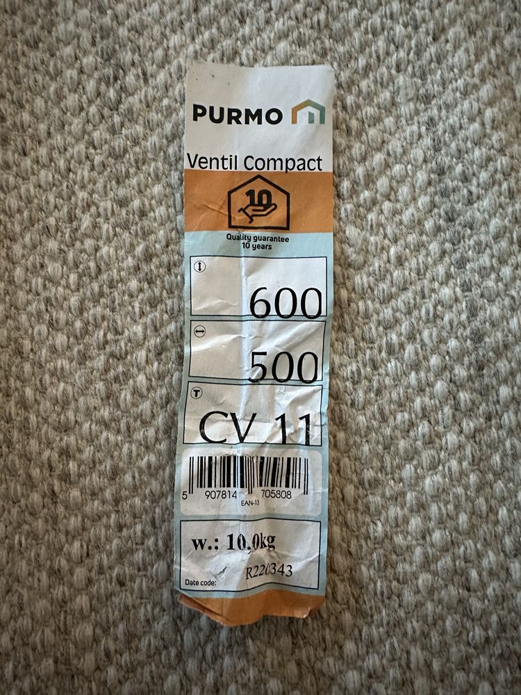 Kaloryfer Purmo Ventil Compact CV11