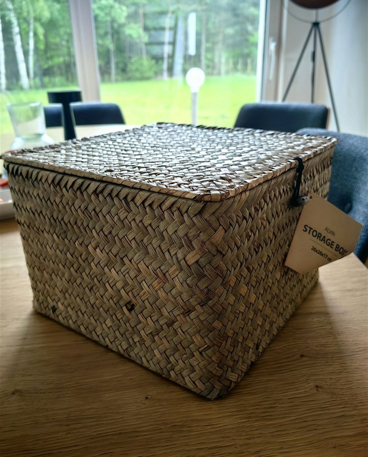 Pojemnik Alvin 26x26x17 trawa cytrynowa Jysk nowy
