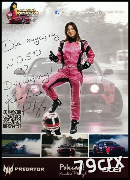 Plakat Karoliny Pilarczyk Polish Drift Girl