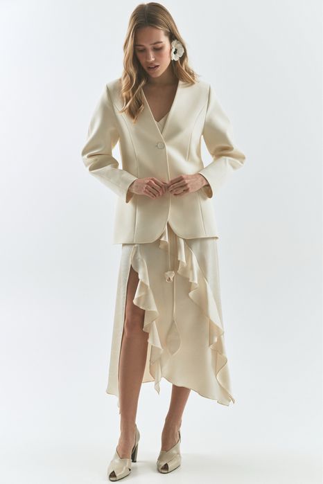 Жакет молочного білого кольору stimma s