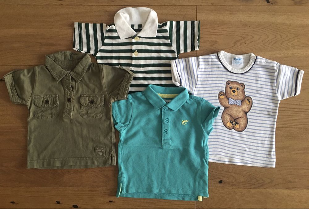 Zestaw koszulek z krótkim rękawem/t-shirtów r.68