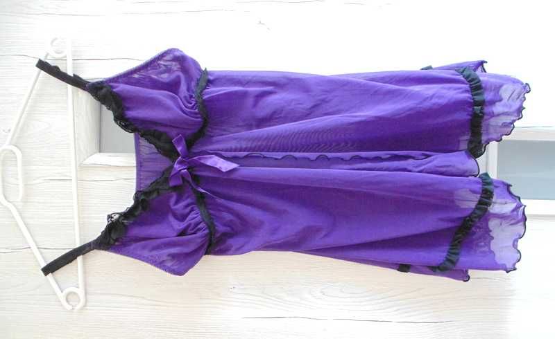 George delikatna koszulka nocna damska z kokardką M