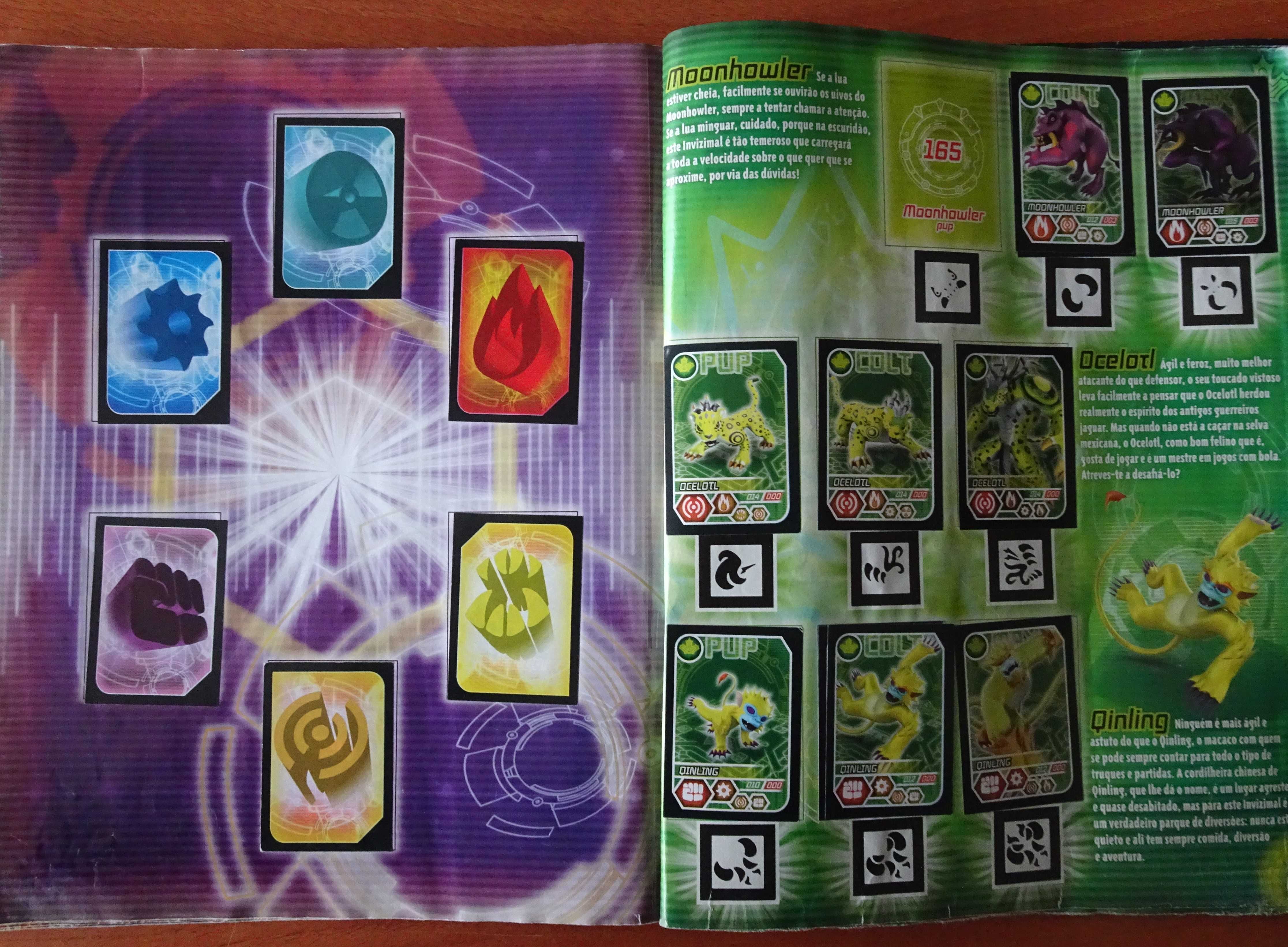 Cadernetas Invizimals  da Panini