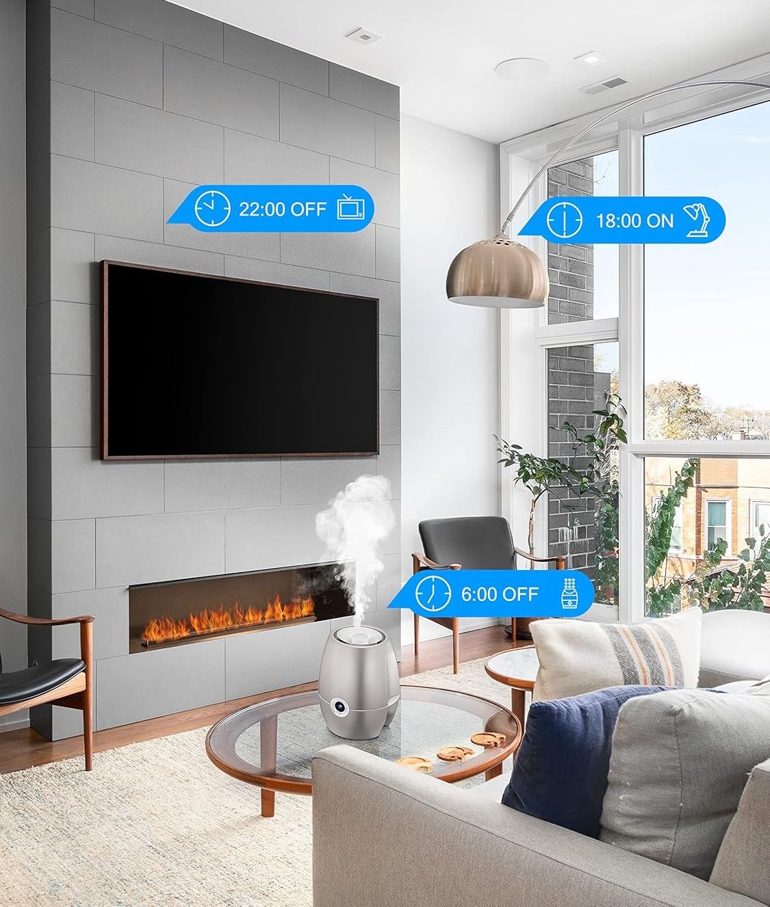 Inteligentne gniazdko sterowane Wi-Fi ET22 zestaw 4 szt aplikacja