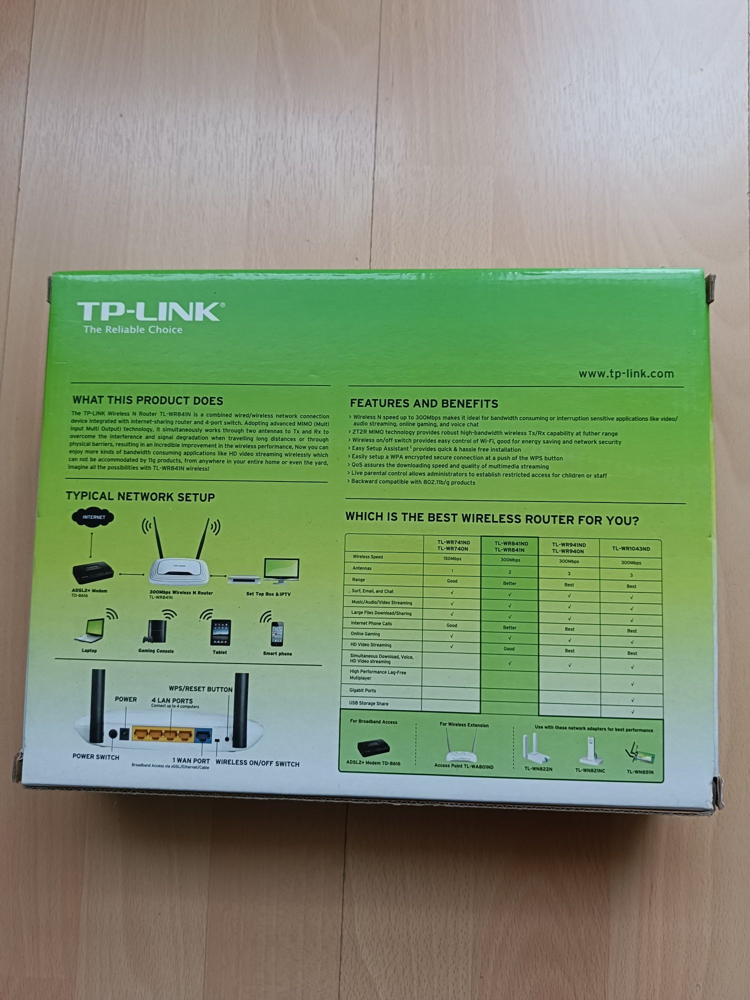 Router TP-Link model WR841N