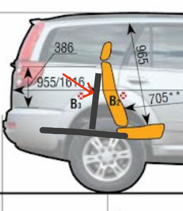 Фальш-стенка в багажник Great Wall Hover, Haval, H2, H3, H5