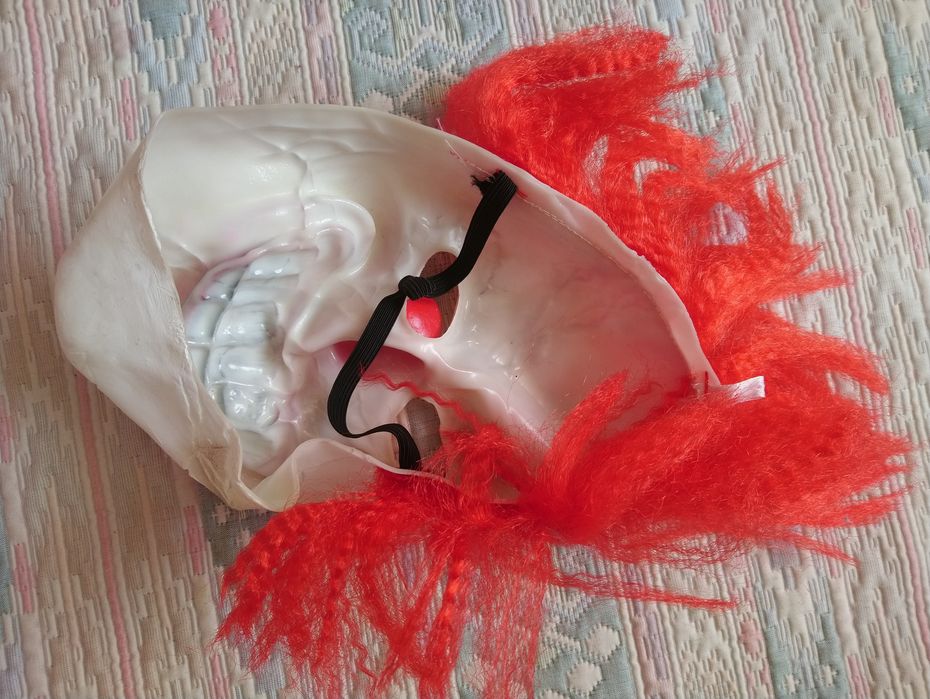 Карнавальна маска Джокер Клоун силіконова безрозмірна