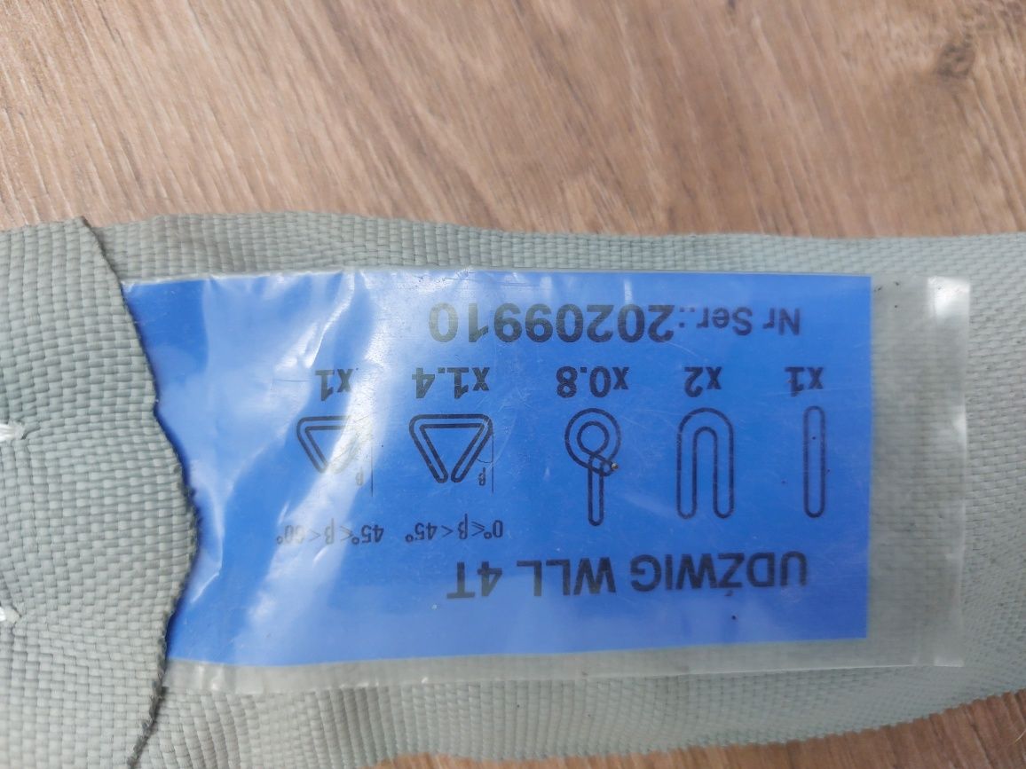 Zawiesie dźwigowe kołowe wężowe WLL 4T 1m