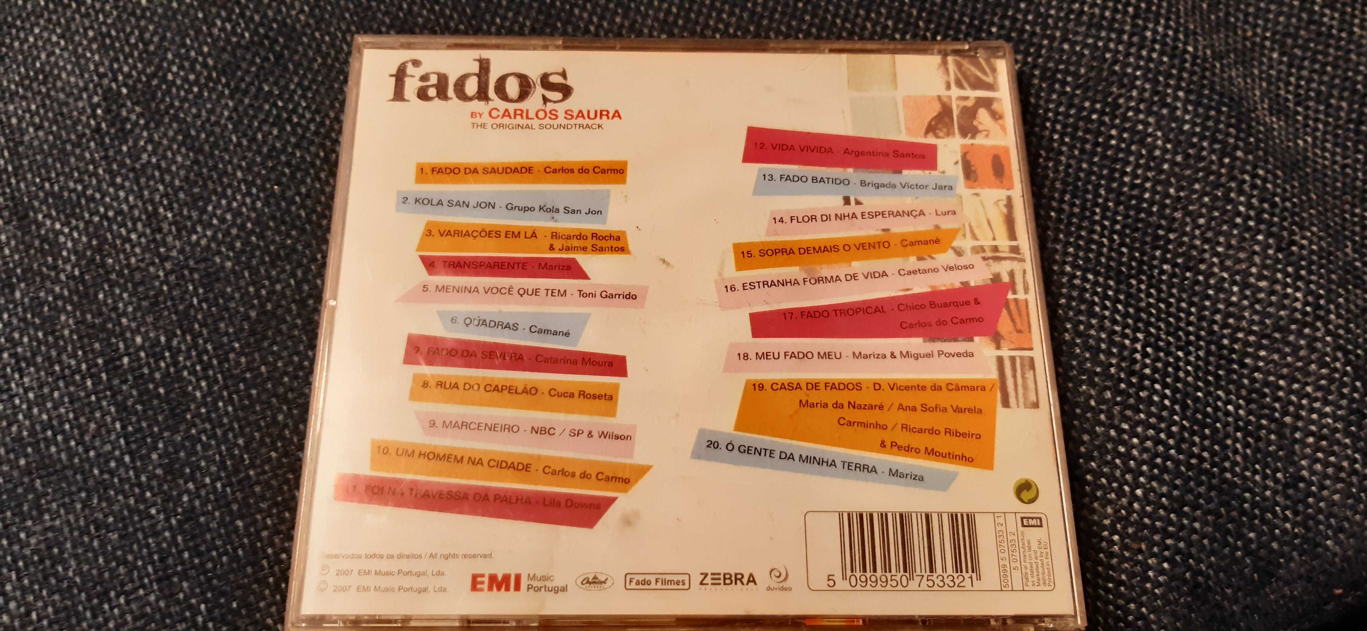 cd Fados - Carlos Saura. The Original Soundtrack