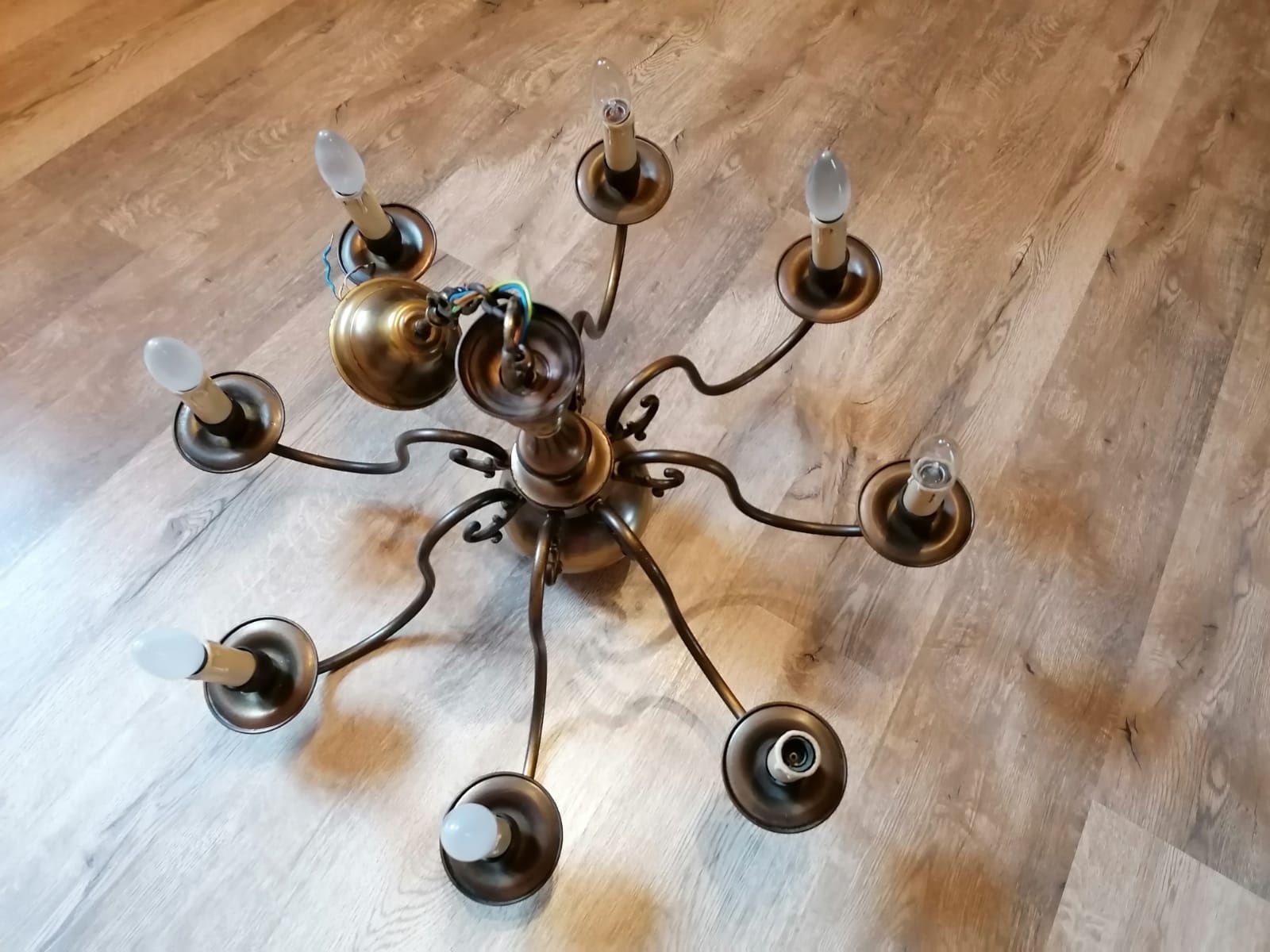Lampa "pająk " 8 i 10 żarówek