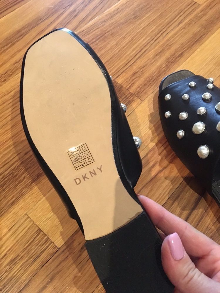 DKNY новые босоножки кожа мюли шлепанцы 37 размер