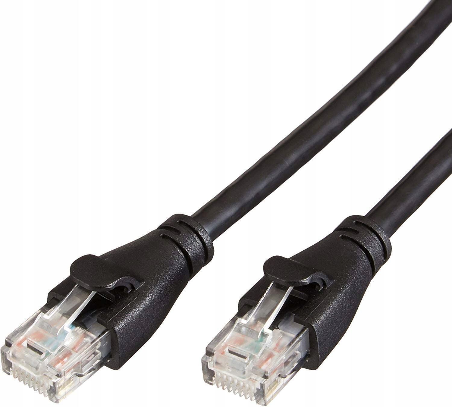 kabel internetowy patchcord amazon basics 7,6 metrów czarny rj - 45