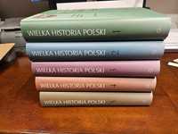 Wielka Historia Polski Tom 1-5 Świat Książki (stan idealny)