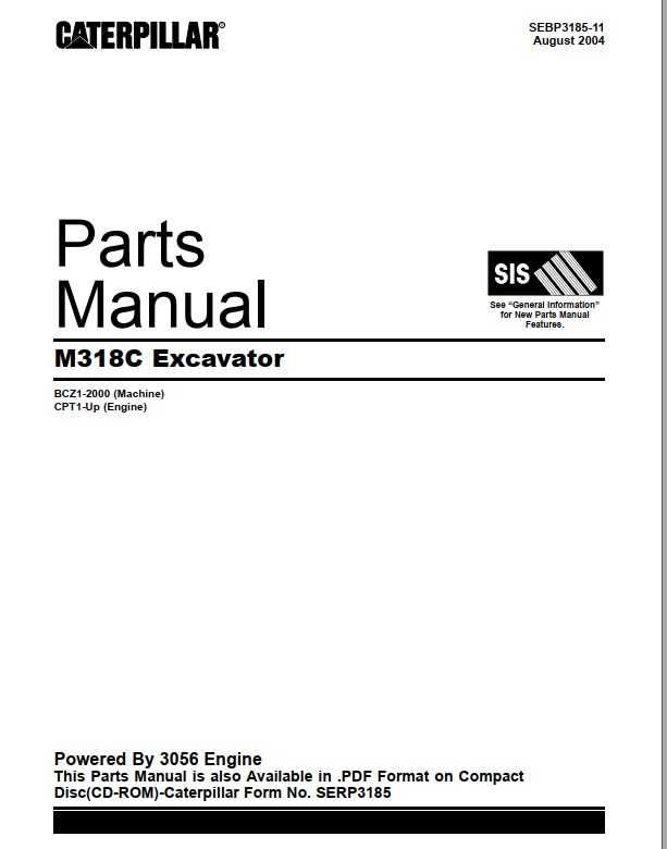 Katalog części Caterpillar Cat M 318 C