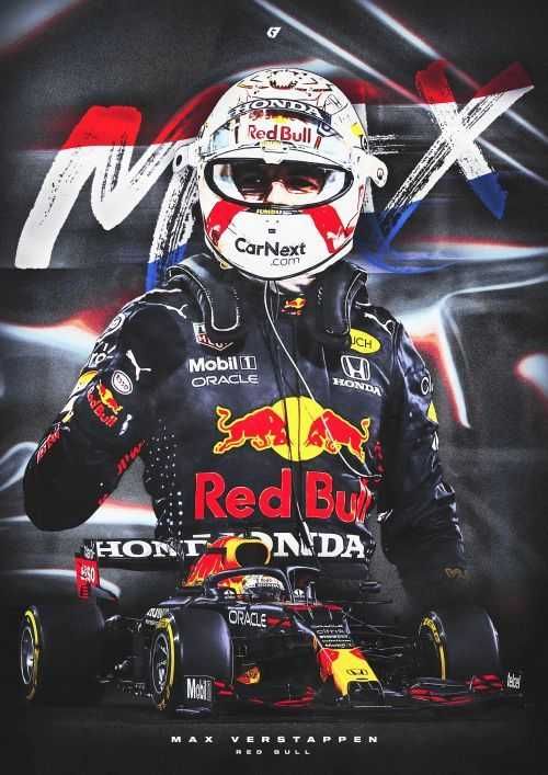 Plakat Obraz Max Verstappen Formula 1 F1 Prezent