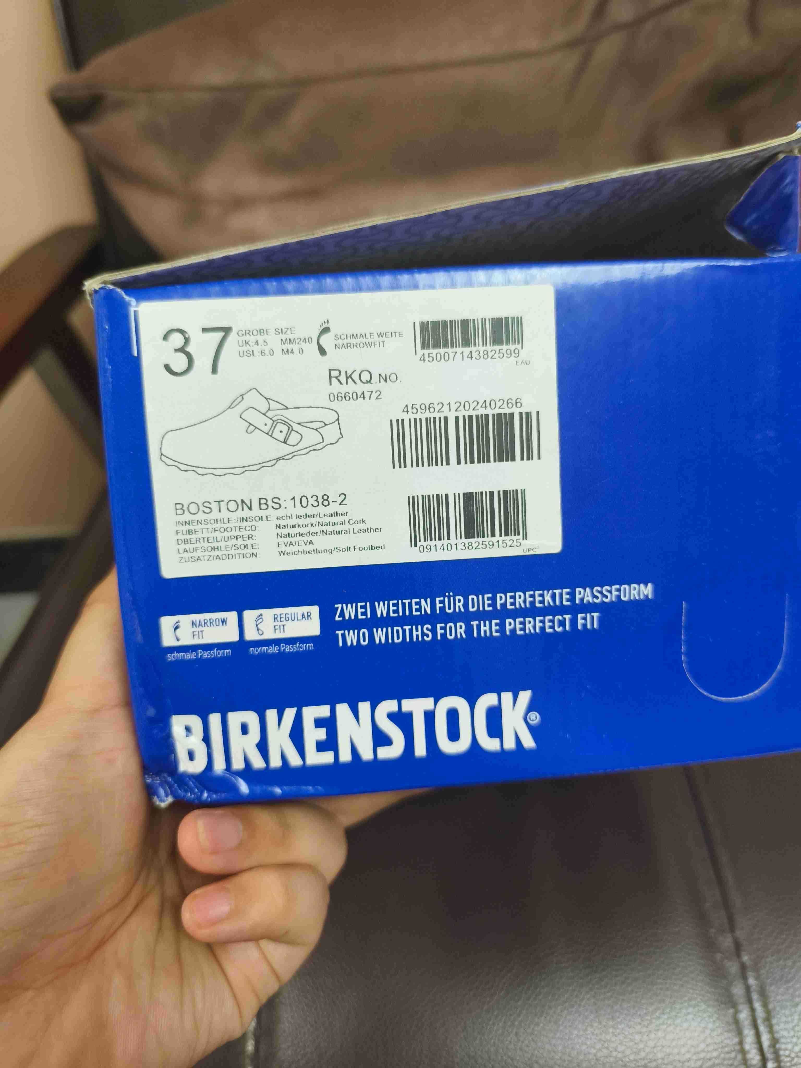 Birkenstock, beżowe kapcie damskie, rozmiar 37