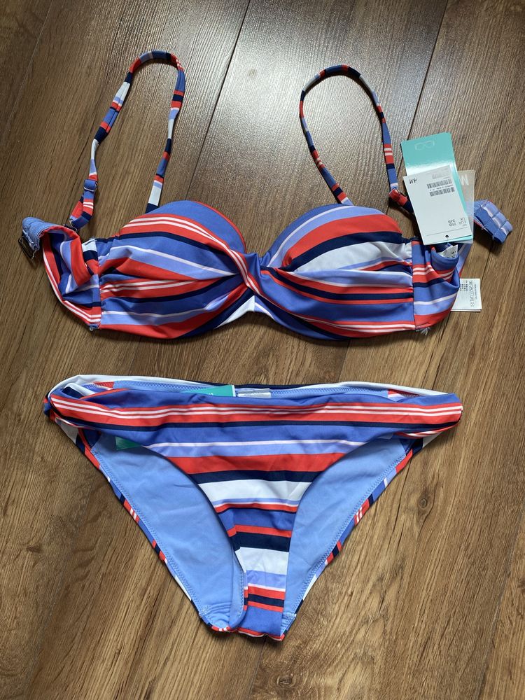 H&M strój kąpielowy 38 75B dwuczęściowy nowy