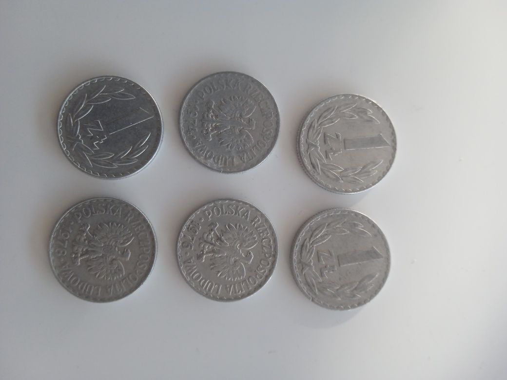 Monety 1 zł z 1976