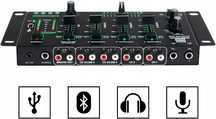 Mikser Dj 4 Kanałowy Z Bluetooth Mp3 Niekompletny