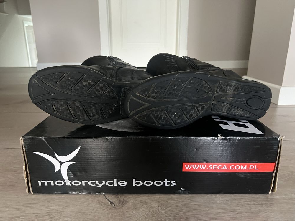Buty motocyklowe rozm 43 czarne seca
