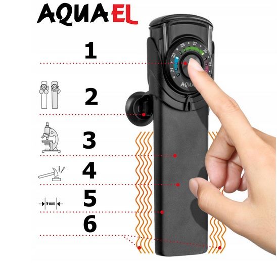 AQUAEL ULTRA HEATER 25w 50w 75w 100w 150w 200w grzałka do akwarium