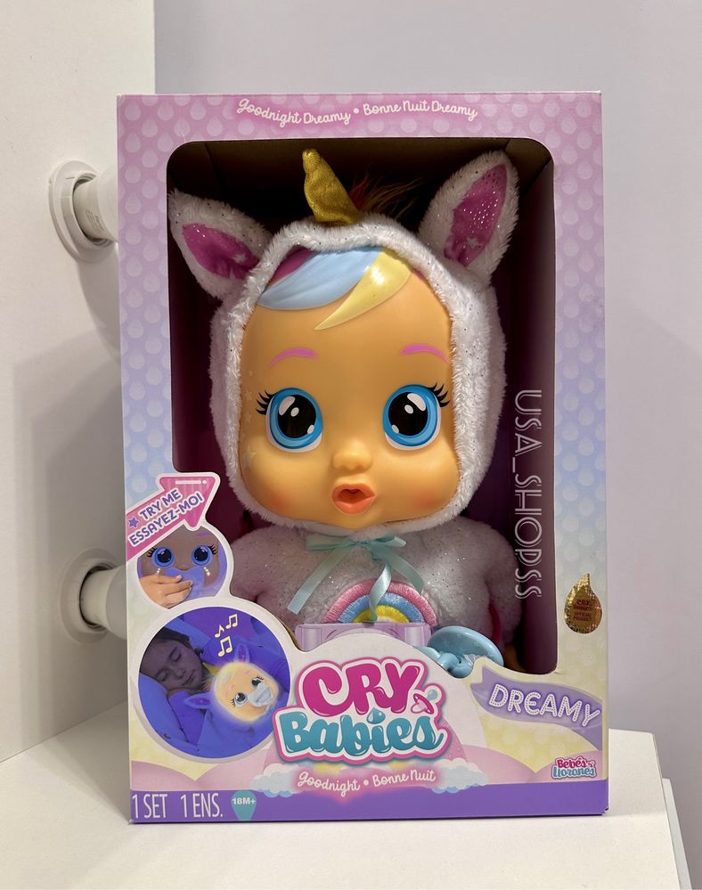 Cry babies лялька плаче пупс край бейбі єдиноріг