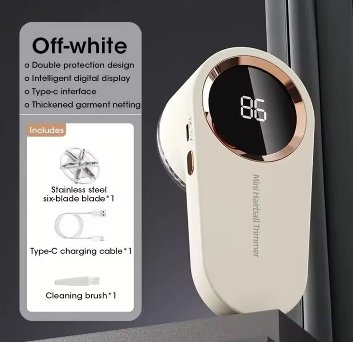 Golarka do ubrań 6-ostrzy, ładowana z USB