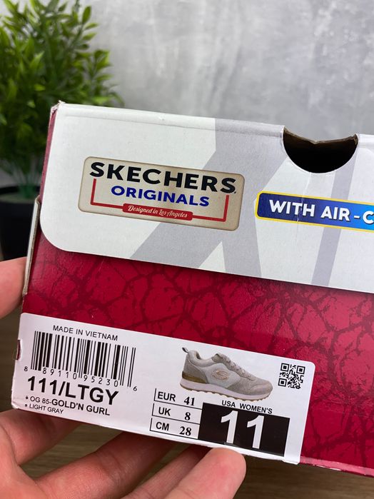 Szare buty Skechers OG 85 r. 41 – lekkie sneakersy z retro nutą