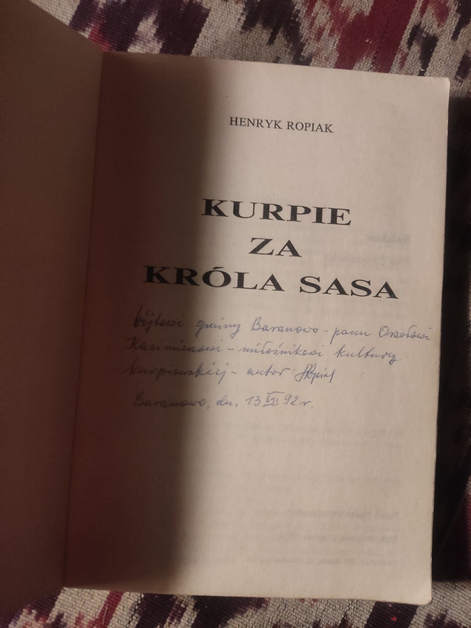 Kurpie za króla Sasa
