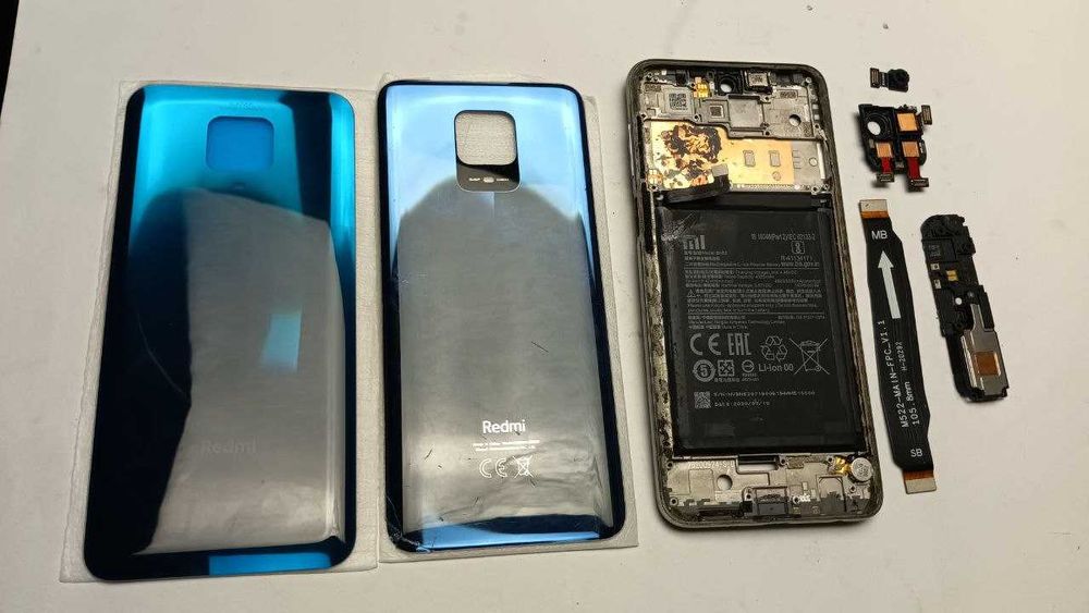 Разборка Xiaomi Redmi Note 9 Pro Note 9S запчасти крышка аккум динамик