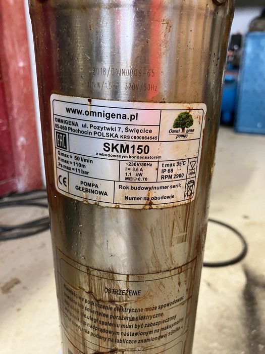 Pompa głębinowa do studni