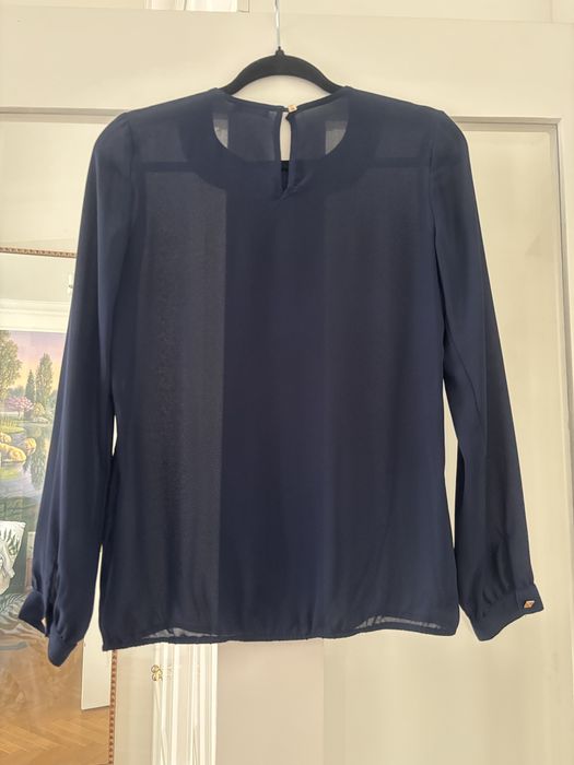 MOHITO granatowa bluzka z nitami r. 34 / 36