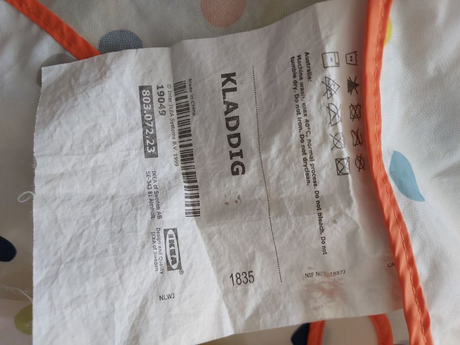 Ochraniacze do malowania lub jedzenia ikea Kladdig zestaw