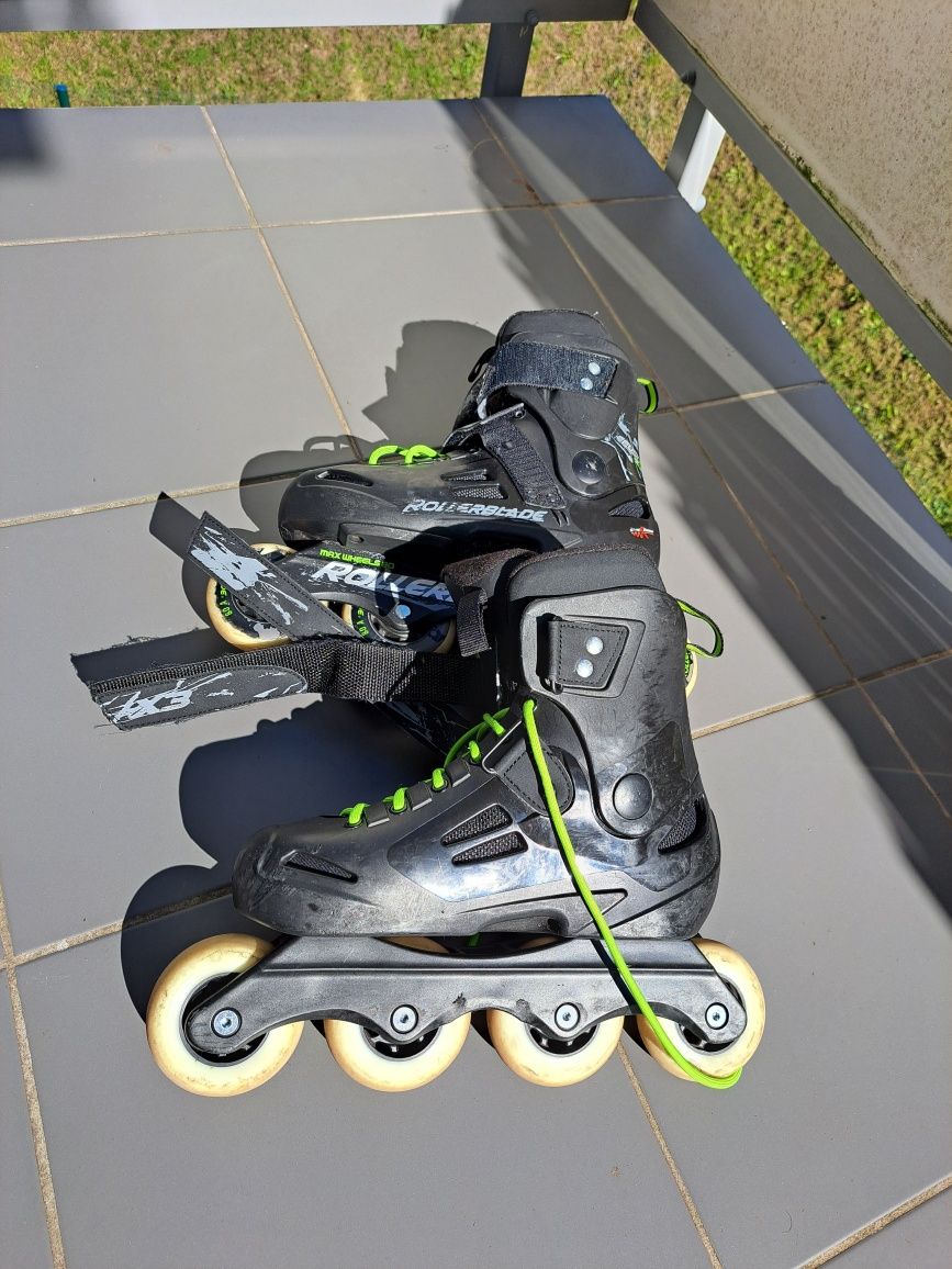 Rolki Rollerblade Fusion X3 black green czarne 38,5