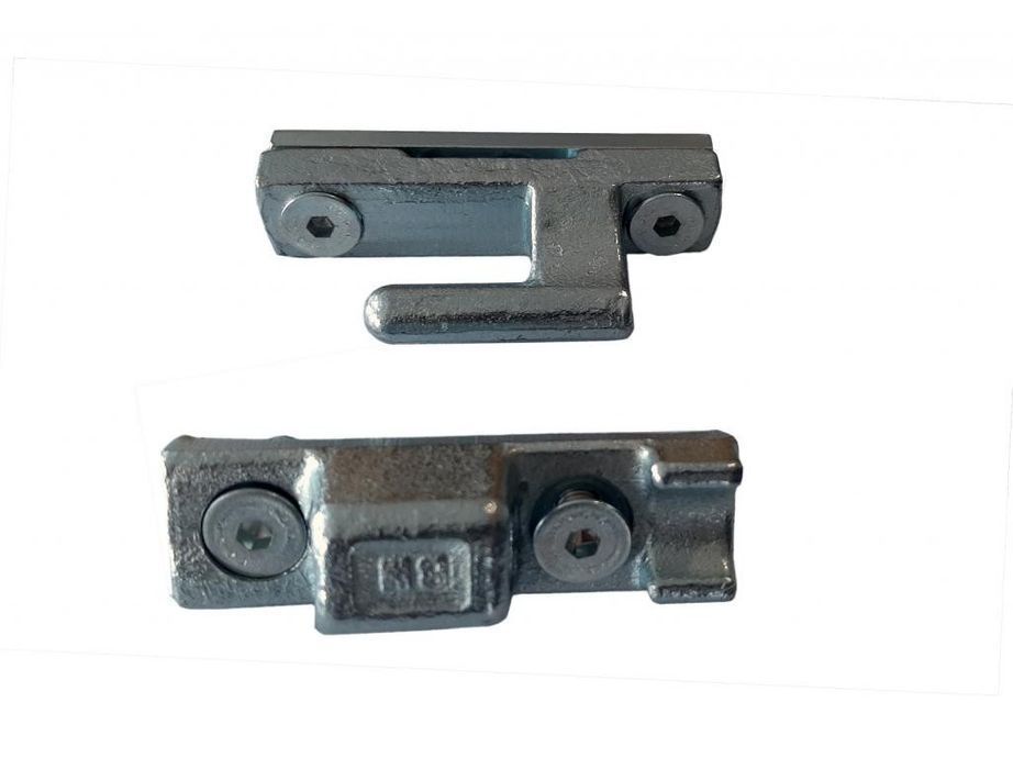 Zawias do burty aluminiowej L90 Bolec czop. KPL podkładką śrubami