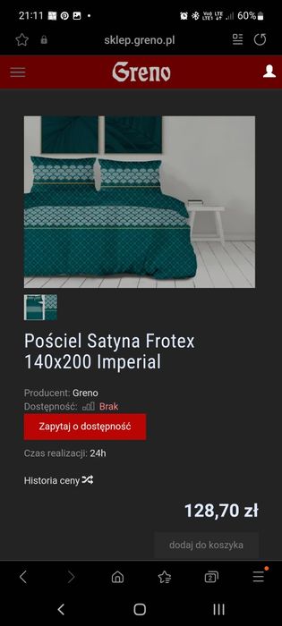 Komplet pościeli frotex imperial