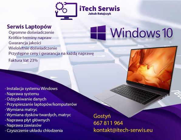 Serwis Laptopów komputerów PC Gostyń i okolice