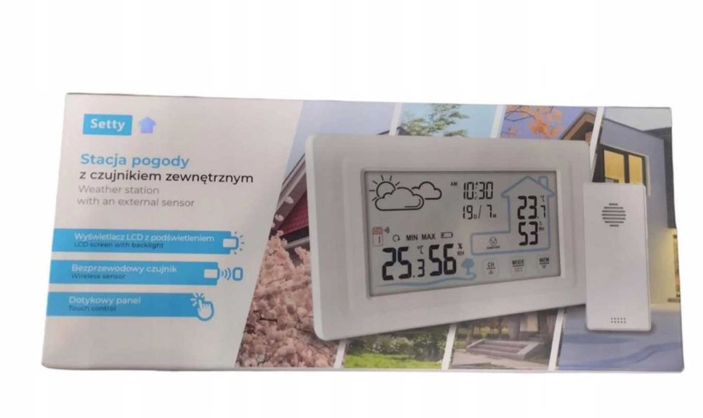 Stacja Pogody z bezprzewodowym czujnikiem zewnętrznym
