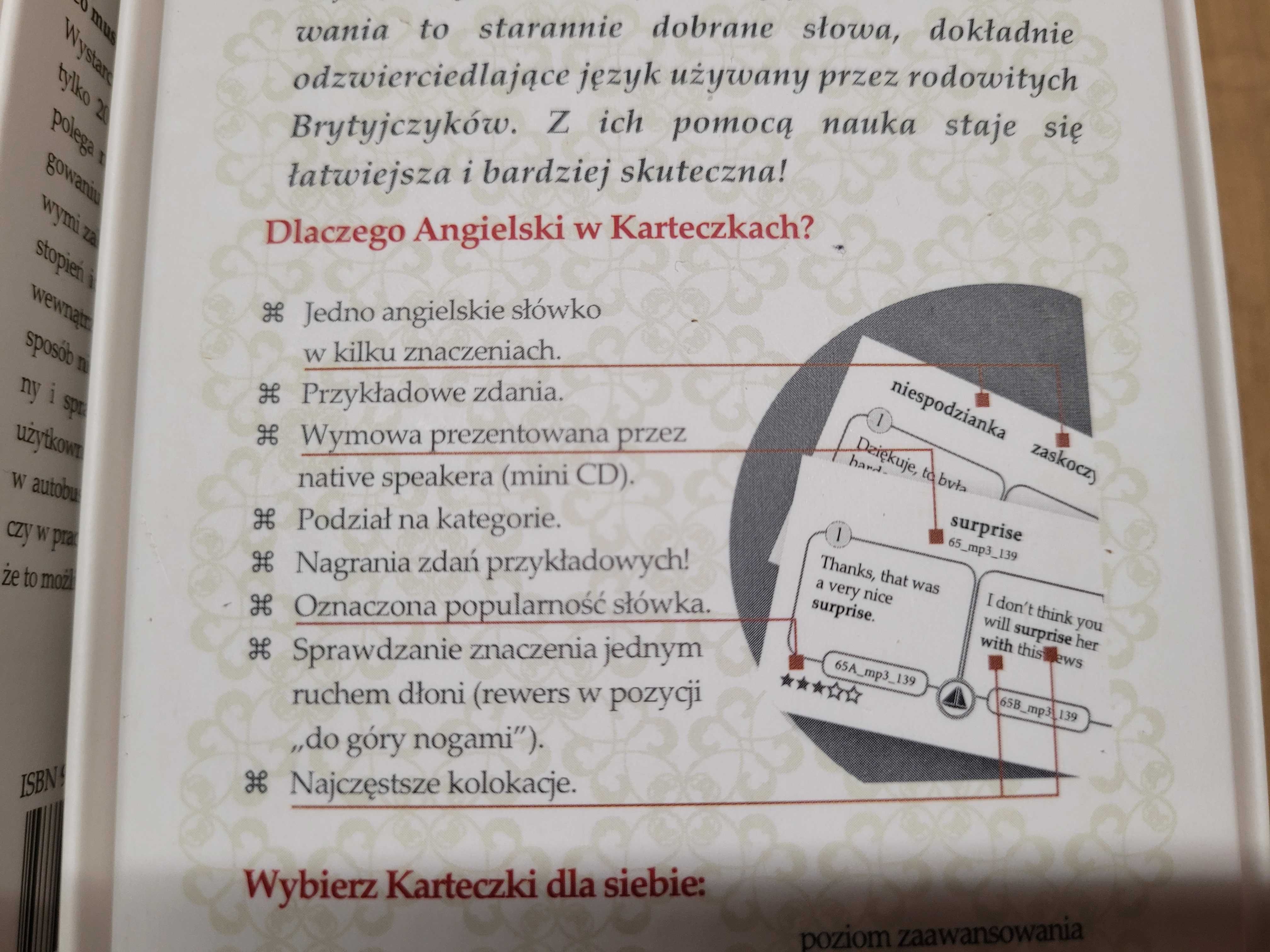 Angielski dla poczatkujących fiszki Compagnia Lingua A1 KET i A2 PET