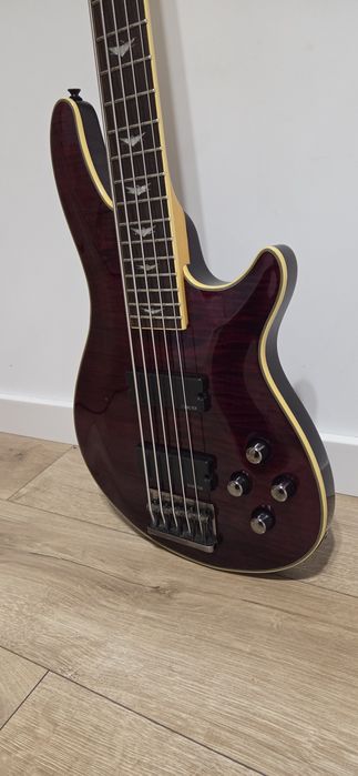 Gitara basowa Schecter Omen Extreme 5, Black Cherry