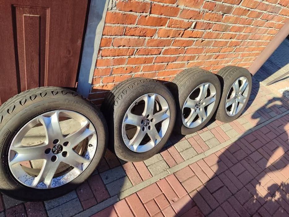 Alufelgi Peugeot 407 Nowe opony letnie Kormoran 215/55/17 cali 7j Cosm
