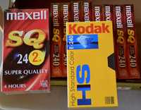 Kasety VHS Kodak Maxell Basf Sony Fuji nowe