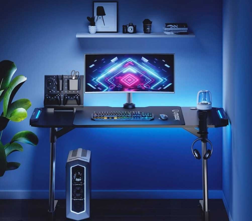 Biurko Ultradesk SPACE V2 113,5cm Czarny