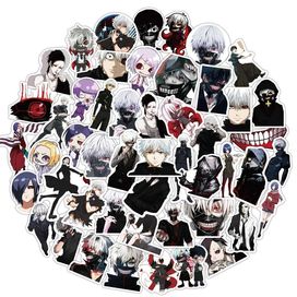 Naklejki Tokyo Ghoul Anime Manga Bajka Serial Dark Fantasy 50 sztuk
