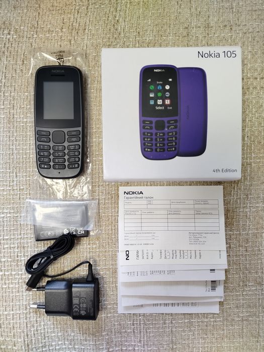 Телефон Nokia 105 (1 sim)