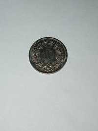 Монета 10 раппенов Швейцария 1994 года