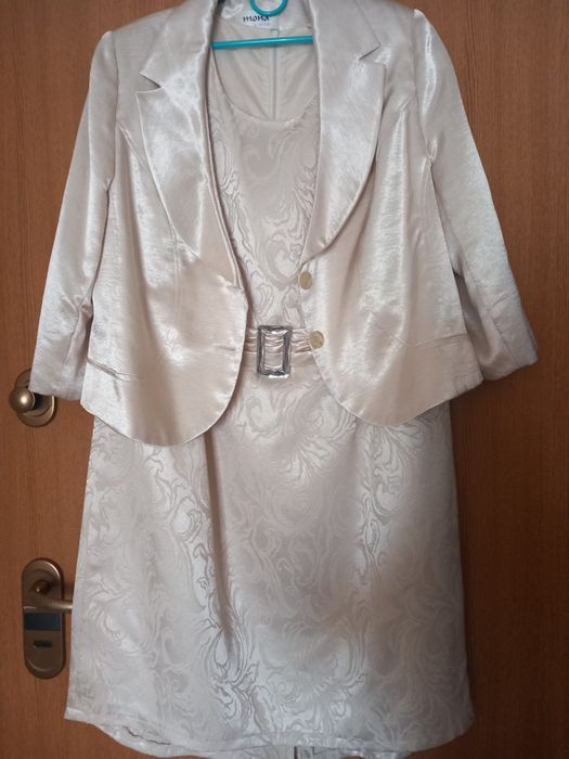 Elegancki kpl damski z sukienką  rozm. 48