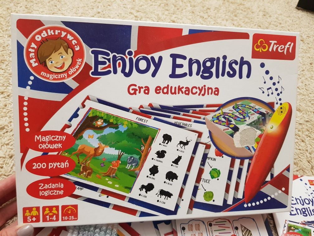 Enjoy English gra edukacyjna Trefl magiczny ołówek